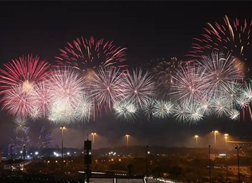 万载县焰火晚会